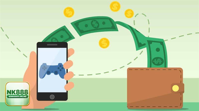 Rút Tiền NK888 - Bước 2: Mở mục rút tiền và chọn ngân hàng nhận